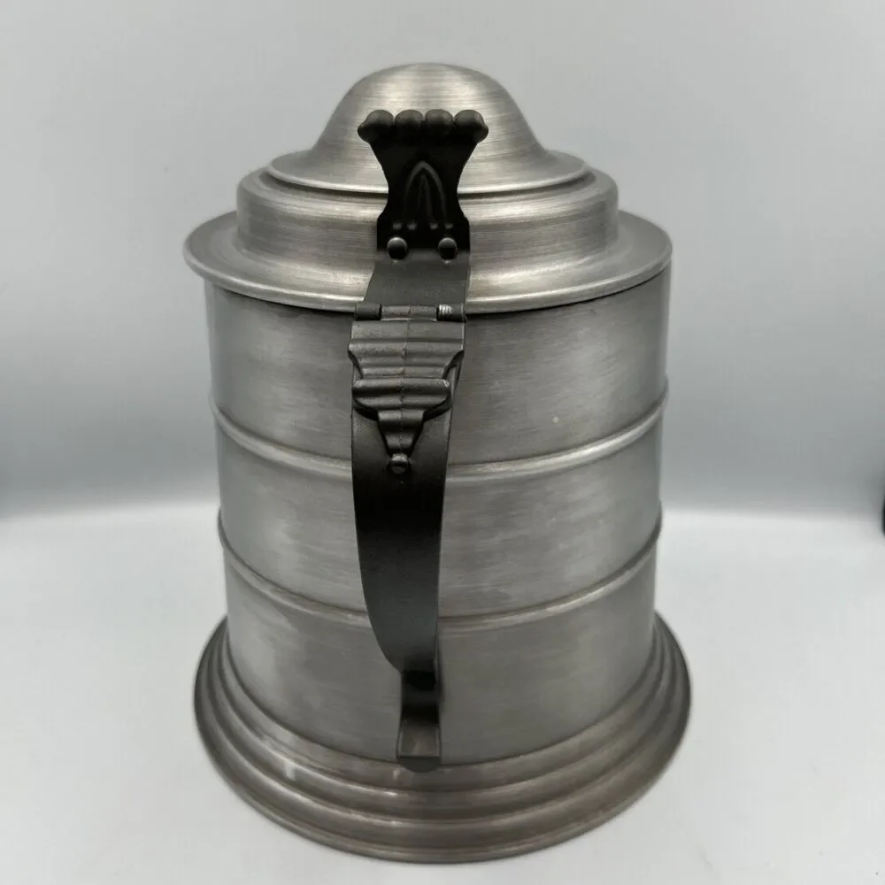 Large Vtg Pewtertone Olde Tankardware Seymour Mann Italy Imports Ice Bucket 1970
